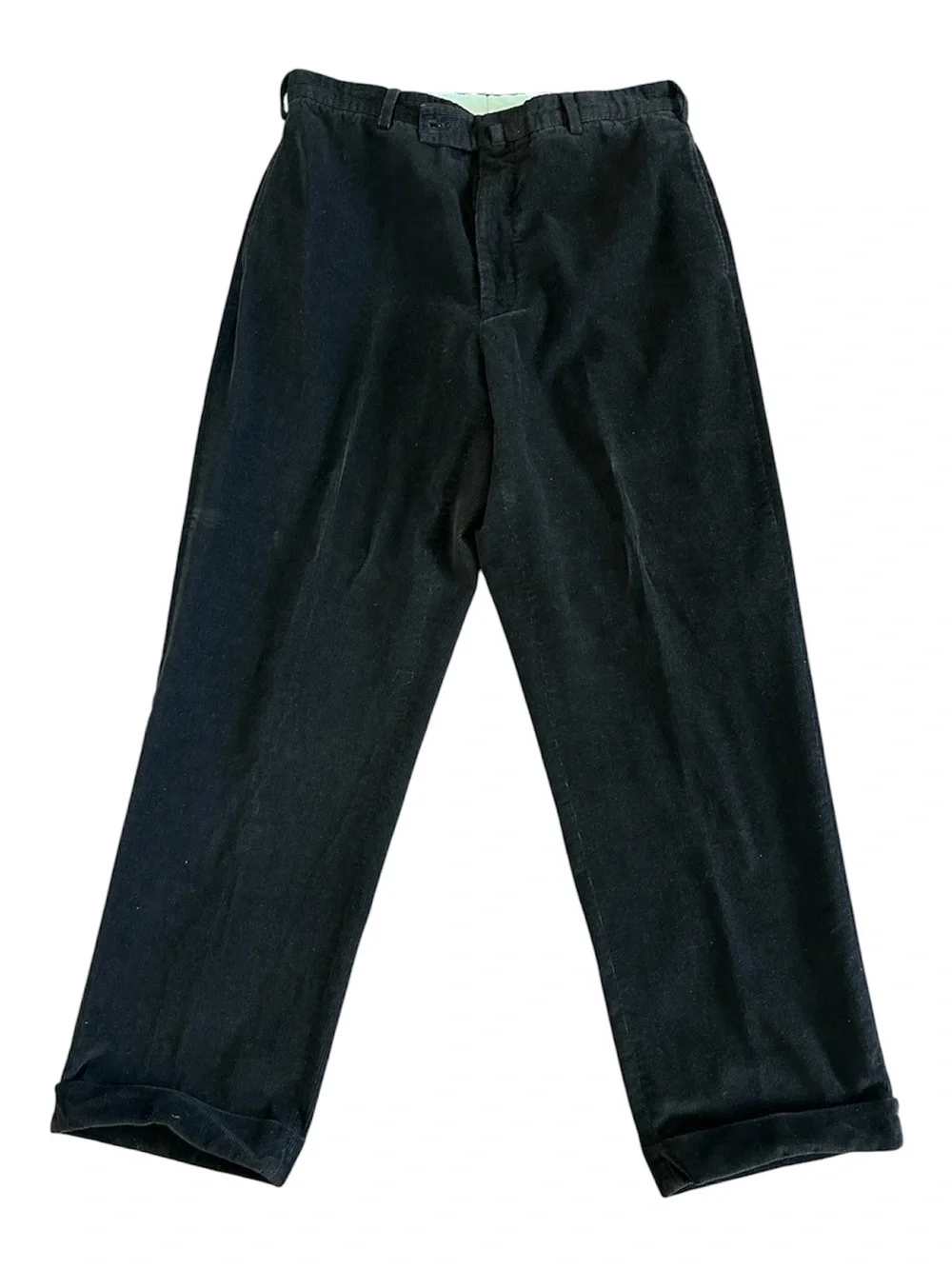 Ermenegildo Zegna Men's Brown Corduroy Trousers Pants Classic Straight Fit W36